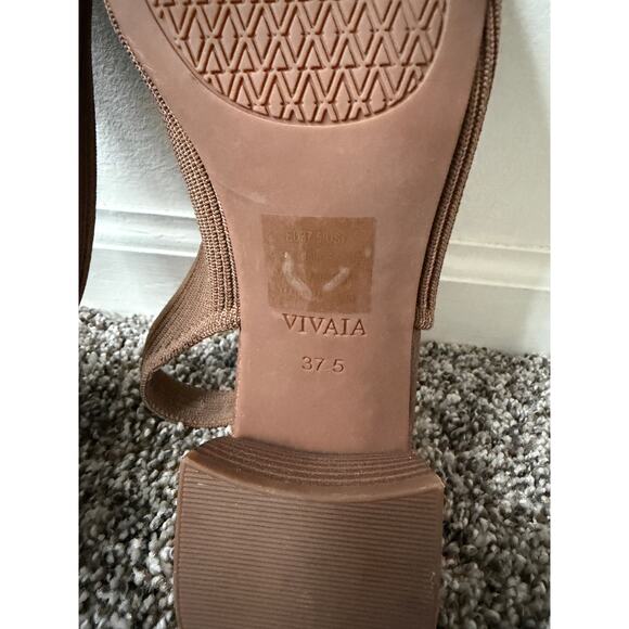 VIVAIA square-toe block heels melody slingback pro women's size 37.5 - Picture 5 of 6